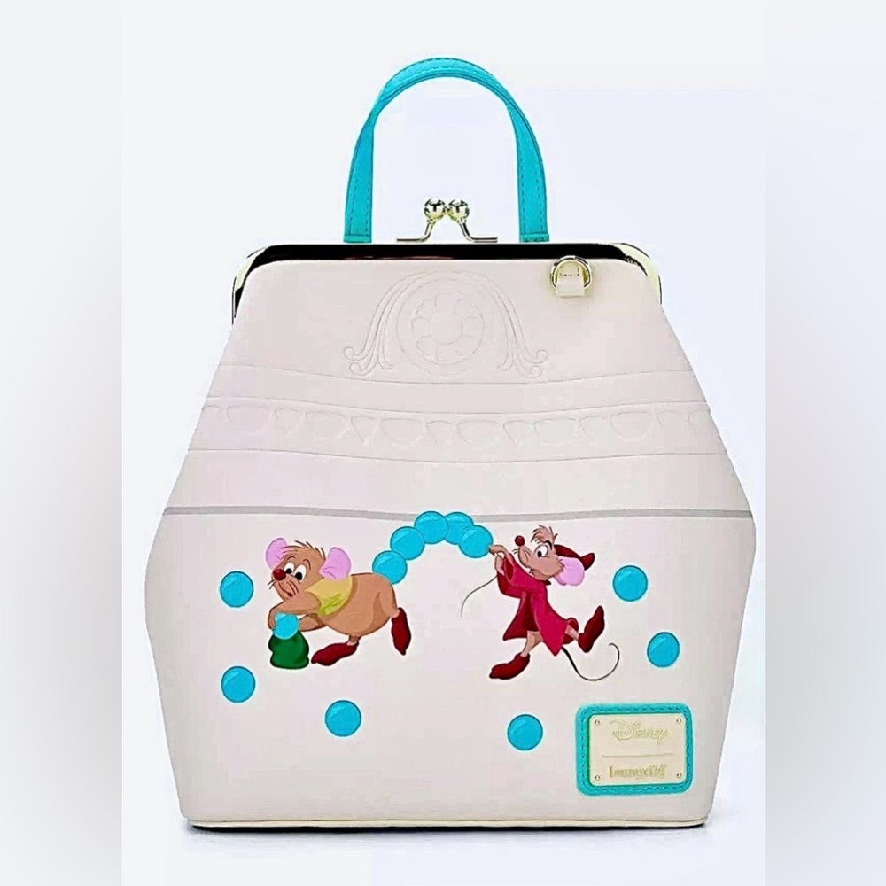 NEW Loungefly Disney CINDERELLA MICE Jaq & Gus Gus Backpack BoxLunch Exclusive